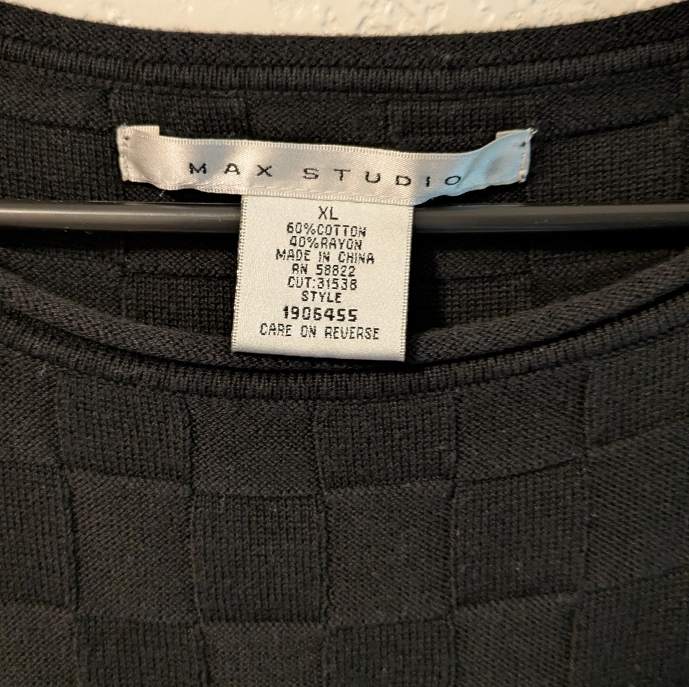 Max Studio Elegant Black Knit Dress - Picture 3 of 3